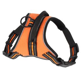 Pet Harness Medium To Large Dogs Dog (Option: orange-S)