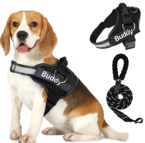 Pet Clothing Dog Couple Chest Strap Rope (Option: Black-XS)