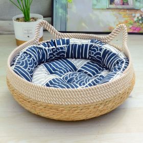 Cat Nest Summer Cool Rattan Cat Scratch Board (Option: 03-S)