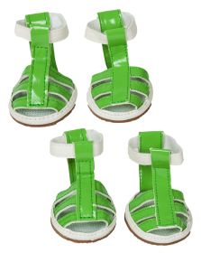 Buckle-Supportive Pvc Waterproof Pet Sandals Shoes - Set Of 4 (size: small)