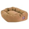 Poly/Cotton Bagel Pet Bed For Dogs, Khaki