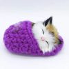 Kawaii Simulation Sleeping Kittens Kawaii Plush Cat Doll Toy For Kids Birthday Gift