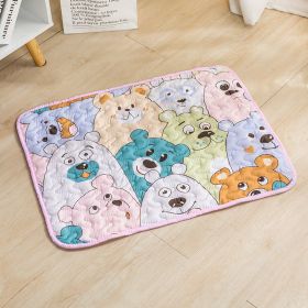 Dog Mat For Sleep Cotton Non-slip (Option: Pet Non Slip Mat Big Bear-50cmx40cm)