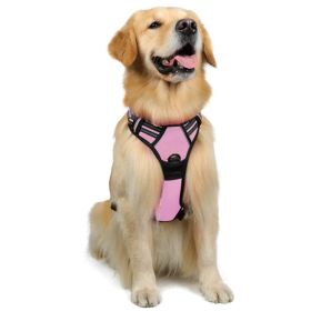 Dog Hand Holding Rope Reflective Vest (Option: Pink-M)