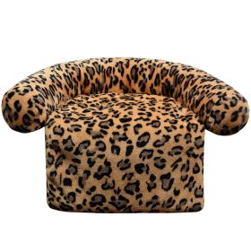 Pet Supplies Plush Kennel Sofa Blanket (Option: Orange Leopard-110x130cm1720G)