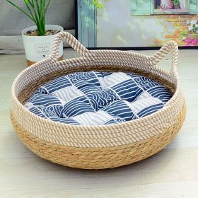 Cat Nest Summer Cool Rattan Cat Scratch Board (Option: 02-M)