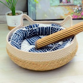 Cat Nest Summer Cool Rattan Cat Scratch Board (Option: 05-L)