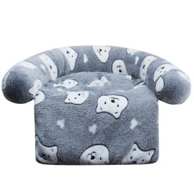 Pet Supplies Plush Kennel Sofa Blanket (Option: Gray Bear-110x130cm1720G)