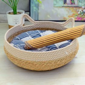 Cat Nest Summer Cool Rattan Cat Scratch Board (Option: 04-M)