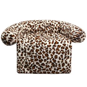 Pet Supplies Plush Kennel Sofa Blanket (Option: Light Leopard-80x100cm1050G)